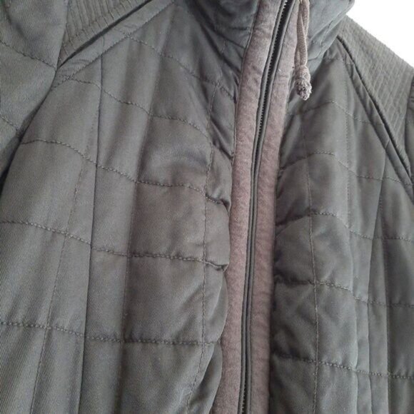 WILFRED Aritzia Marquis Classic Quilted Long Jacket Parka Black Sz 4 - Picture 7 of 14